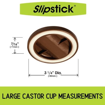Slipstick CB845 Large castor cup measurements