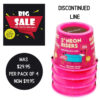 3inch _ 75mm Neon Pink Bed Risers Sale