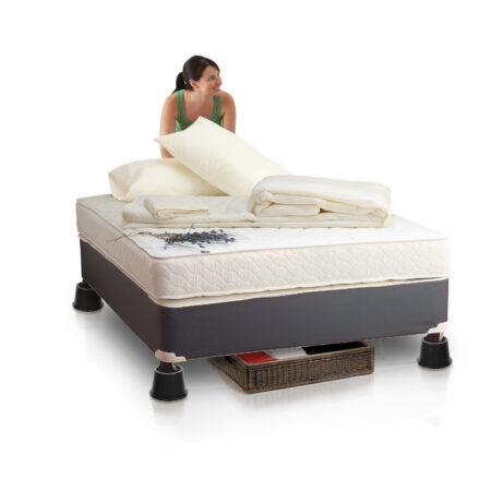 CB664c Slipstick Bed Risers Furniture Risers 50mm_2inch Black Uses 2